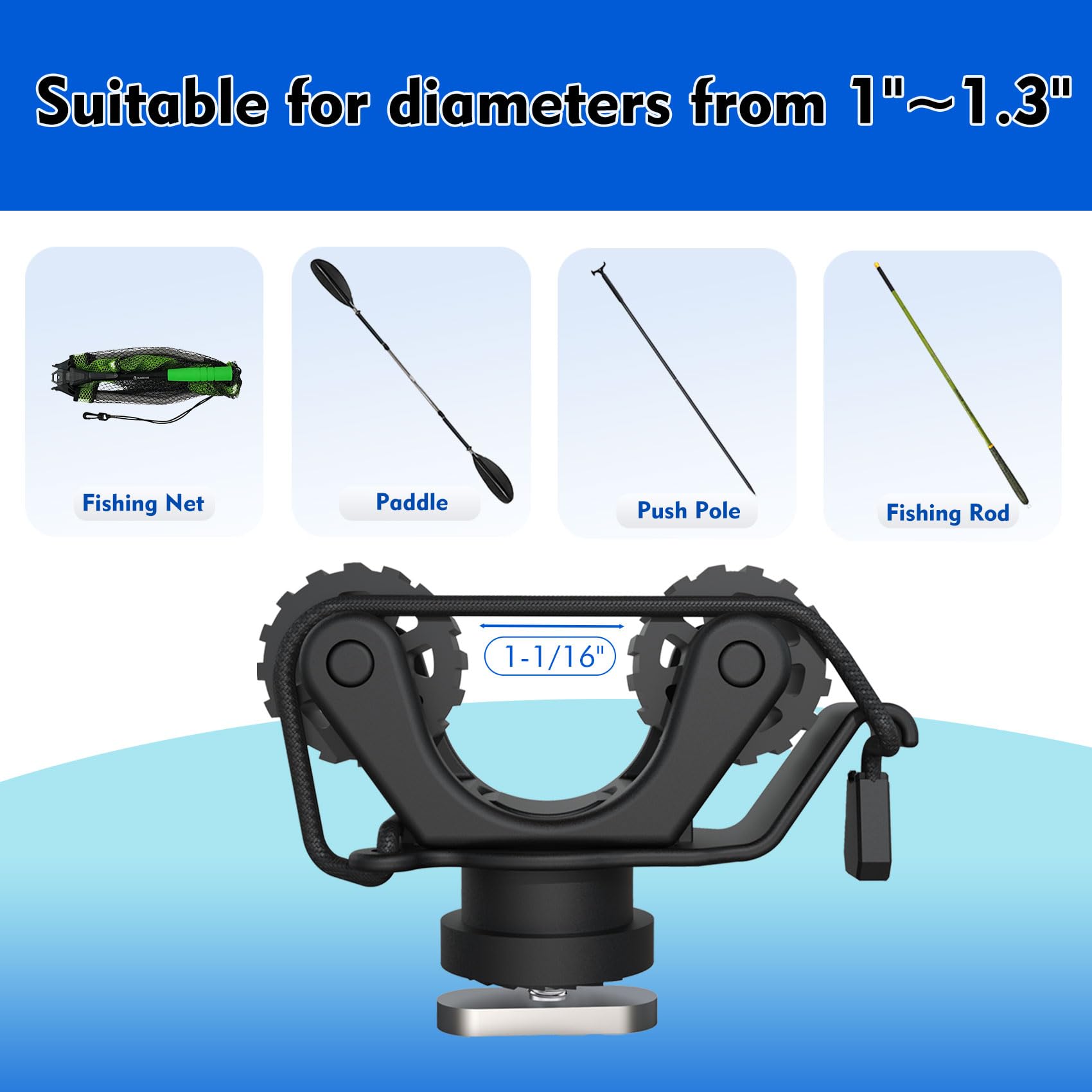 Uchwyt na wiosło do kajaka, mo – Fishing Kayak Rod Holder recenzja i cena