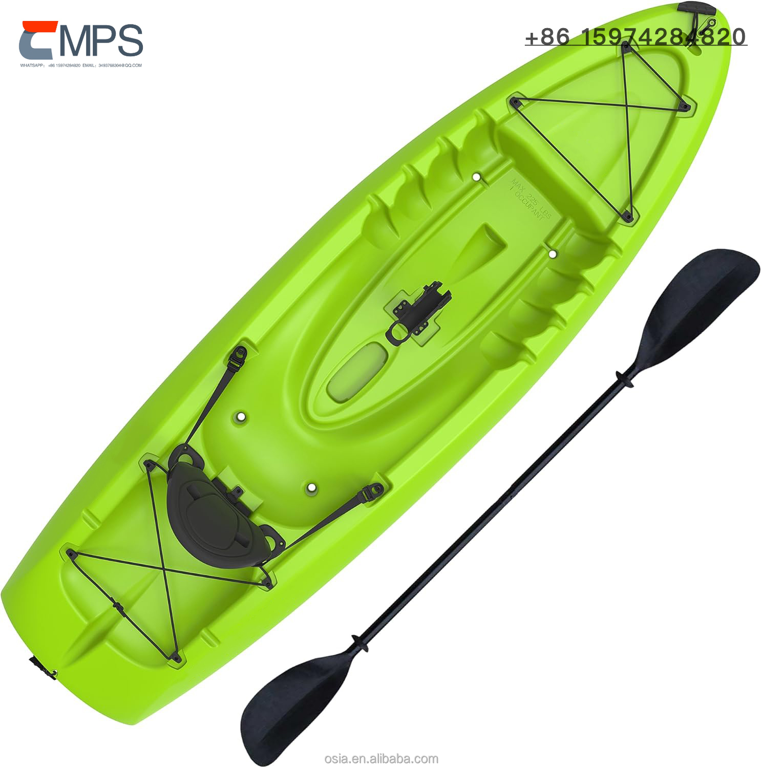 Kajak wędkarski z twardego pla – Fishing Kayak Sit In recenzja i cena