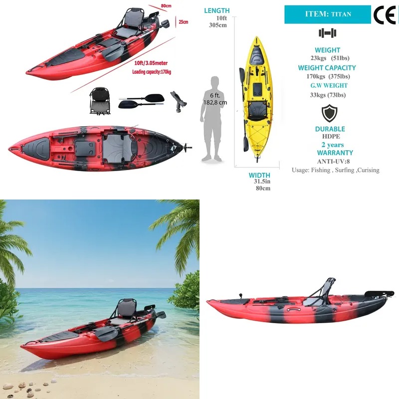 Kajak wędkarski jednoosobowy 3 – Fishing Kayak Sit In recenzja i cena